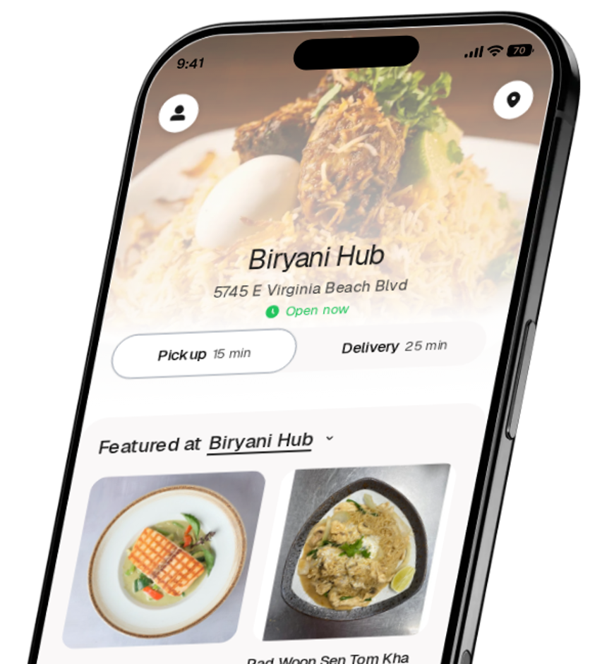 Biryani Hub app preview