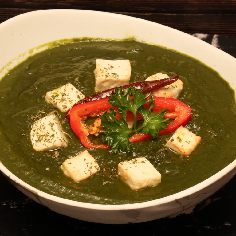 Savor our saag paneer