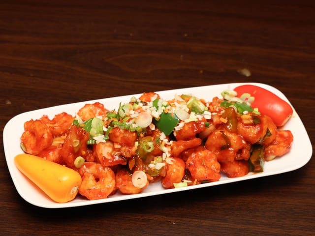 Shrimp Manchurian.